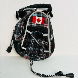 Stoneage Mini Plaid Sports/Travel/Camara/Poop Bags Backpack